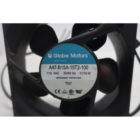 Globe Motors 11/10W 4-3/4In 115V-AC Fan A47-B15A-15T2-100